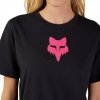 T-SHIRT DAMSKI FOX HEAD BLACK PINK S